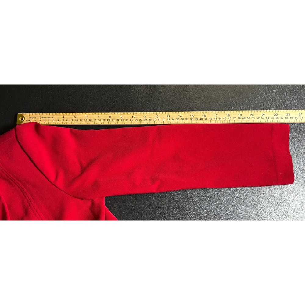 Jessica Howard Petite Red Blazer Shawl‎ Collar Multi Button Jacket Size 12P - Picture 7 of 8